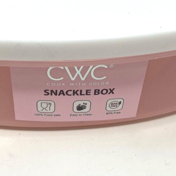 Cook With Color Bunny Divided Snack Box Food Storage Container Pink Easter - Picture 4 of 10